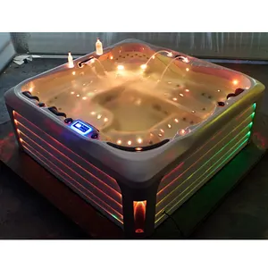 Hot Sale Spa Pool Outdoor Hot Tub Family Spa Party 6 Person Hot Tub Massage Whirlpool Bathtub For Garden