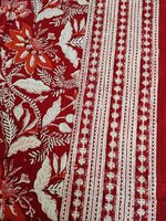 Nappe de table carrée moderne en coton rouge uni, faite à la main, décorative, lavable, écologique, durable, pour la maison