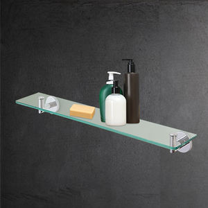 Étagère <span class=keywords><strong>de</strong></span> <span class=keywords><strong>douche</strong></span> murale moderne <span class=keywords><strong>en</strong></span> <span class=keywords><strong>verre</strong></span> et acier inoxydable SWIFTHORSE pour salle <span class=keywords><strong>de</strong></span> bain - Product Image 2