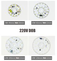 Module LED à base d'aluminium SMD bicolore AC220V avec pilote DOB intégré, certifié ROHS, pour usage intérieur, dimmable pour l'éclairage