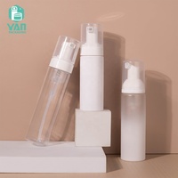 Emballage YAN 50ml 75ml 85ml Bouteille à pompe moussante pour animaux de compagnie en blanc mat givré pour nettoyant cosmétique pour le visage et le lavage des mains