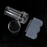 Timbre en silicone de petite taille Kit d'estampage d'art d'ongle français pour la manucure
