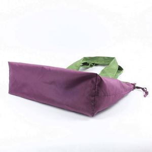 Fashion Portable Eco-friendly <b>Waterproof</b> Nylon <b>Drawstring</b> Shop Tote <b>Bag</b> Large Reusable Foldable Shopping <b>Bag</b> - Product Image 5