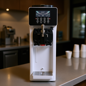 Máquina de Helados Comercial de 1000W, de un Solo Sabor, para Mostrador, con Tolva de 4L, Panel LCD y Función Automática - Product Image 2