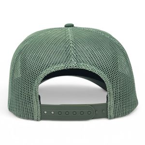 Gorra Trucker de 5 Paneles con Logotipo Personalizado al por Mayor, Estilo <span class=keywords><strong>Kampo</strong></span> Rival Cactus Western Vintage, Verde Oliva, con Cuerda Frontal - Product Image 5
