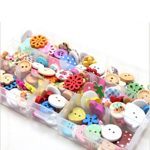 180Pcs Làm Bằng Tay DIY Hỗn Hợp Thổ Cẩm Kết Hợp Màu Sắc Khắc Nút Gỗ Cho Trẻ Em Của Gỗ Thủ Công Mỹ Nghệ Hộp Gỗ Tường Dấu Hiệu - Product Image 1