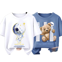 Haut d'été décontracté à demi-manches pour garçons Nouveau bébé Grands enfants Chemise à fond fin en pur coton T-Shirt à manches courtes pour vêtements pour enfants