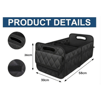 Boîte de rangement de coffre de voiture en cuir pliable de luxe, organisateur d'intérieur de voiture, 4 à 7 compartiments, conteneur de bagages arrière pour véhicule