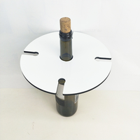 Boîte à vin blanche Sublimation en forme ovale, pour deux tasses, assiette en bois DIY, porte-vin, différentes formes, nouveauté,