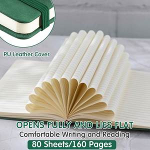 A5 Hardcover Leather <b>Journal</b> Notebook with Elastic Strap 100 Sheets Gift Edition - Product Image 4
