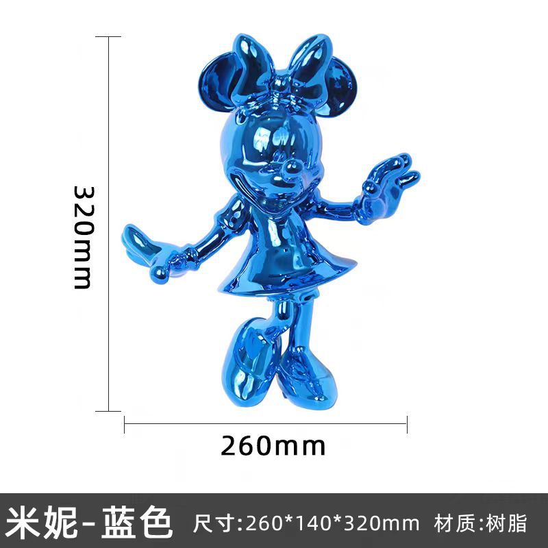 Minnie-plaqué bleu
