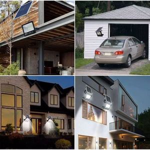 Lámpara Solar LED de 100W, Proyector IP67 Regulable con Panel Solar y Control Remoto - Product Image 2