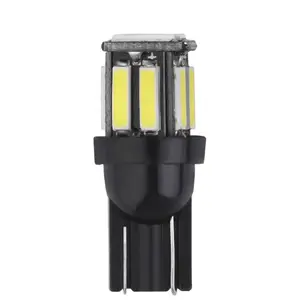 Bombilla blanca para luces de despacho de coche, lámpara LED T10 W5W 194 168 10-7020 SMD, repuesto de cuña, Panel de instrumentos inversos