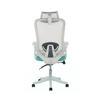 Fabrication de la meilleure chaise de bureau ergonomique Chaise de bureau ergonomique en maille Bleu 2D Appui-tête et accoudoir Chaises de bureau modernes