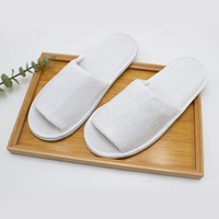 Chaussons d'hôtel Chaussons jetables en velours Spa personnalisé pas cher pour les clients