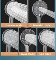 Vente en gros pommeau de douche à main suralimenté à 5 modes accessoire de robinet de salle de bain pour salle de douche directement du fabricant