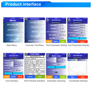 Harga grosir Brookfield meteran viskositas Digital 8T layar sentuh rotasi industri Viscometer untuk penggunaan laboratorium - Product Image 6