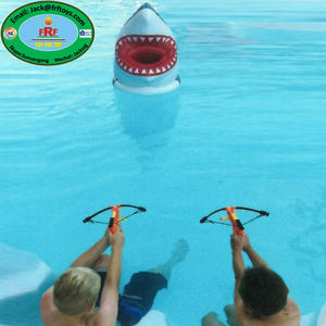 Juego de Piscina para Niños, Juego de Dardos con Objetivo de Cabeza de Tiburón Inflable de PVC con 2 <span class=keywords><strong>Mini</strong></span> Ballestas - Product Image 2