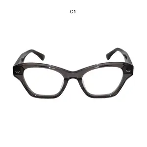 Model Acetate Cat Eye High Quality Frame For Men And Women Fashion Optical Glasses New 2024