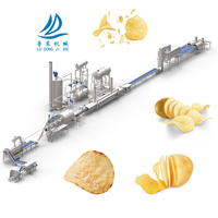 Máquina de línea de producción de patatas fritas frescas de nueva condición, sistema automático para fabricar patatas fritas