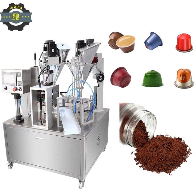 JH High-Speed Fully Automatic Nespresso K-Cup Dolce Gusto Espresso Coffee Capsule Filling Packing Machine Counting Food Powder