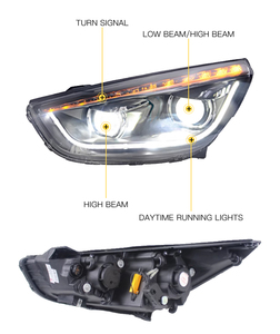 MJ para <span class=keywords><strong>Hyundai</strong></span> <span class=keywords><strong>Tucson</strong></span> IX35 2012 2016, Piezas de Automóvil, Faros Delanteros LED, Actualización de Faros Delanteros, Enchufe y Listo, Faro LED - Product Image 4