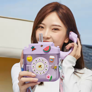 Direct Drinking School Portable Sports Bottle Factory Wholesale Eco-Friendly Cartoon <b>Gifts</b> Cute Children 900ml <b>Large</b> Capacity - Product Image 5