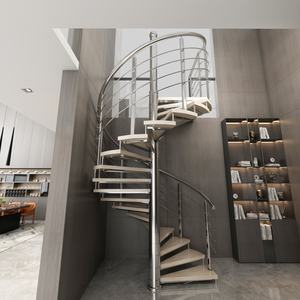 Escaleras para Espacios Pequeños, Escalera Curva para Villa, Escalera <span class=keywords><strong>de</strong></span> Mármol, Escalera con Barandilla <span class=keywords><strong>de</strong></span> Vidrio, Escalera <span class=keywords><strong>de</strong></span> Caracol, Escalera <span class=keywords><strong>de</strong></span> Ático <span class=keywords><strong>de</strong></span> <span class=keywords><strong>Segunda</strong></span> <span class=keywords><strong>Mano</strong></span> - Product Image 3