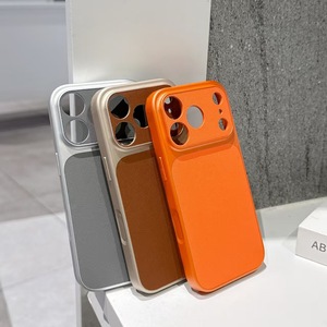 Coque de <span class=keywords><strong>téléphone</strong></span> PC effet cuir uni, compatible avec <span class=keywords><strong>iPhone</strong></span> 17 Pro Max/16/15/14/13/12/<span class=keywords><strong>11</strong></span> - Product Image 3