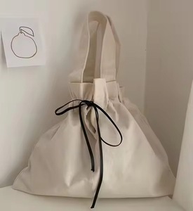 High Quality Eco-Friendly Reusable Canvas Cotton Tote <b>Bag</b> Wholesale <b>Drawstring</b> Shopping <b>Bag</b> with Custom Logo Print - Product Image 3