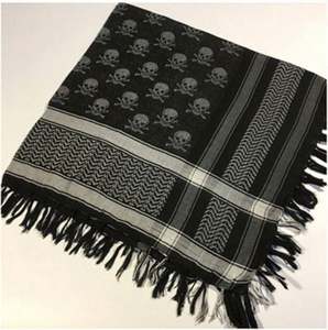 Pañuelos Árabes Cortavientos con Calaveras, Shemagh Musulmán, Hiyab Táctico del Desierto, Pañuelo Multifunción 100% Algodón - Product Image 1