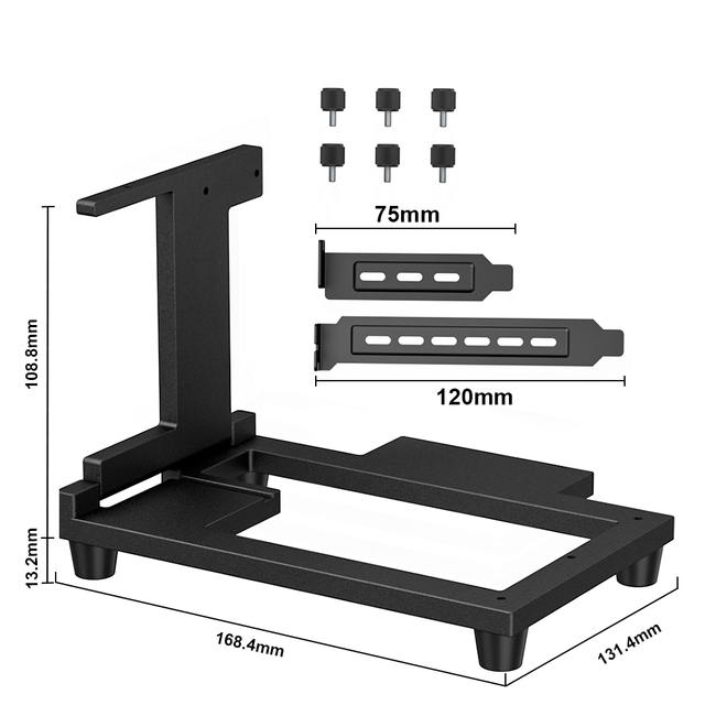 ULT-unite Vertical GPU Holders Mount 1 Set Graphic Card Holder Bracket
