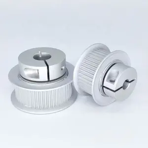 Manufacturer Custom Anodize Aluminium Timing Belt Pulley with Clamping Hub