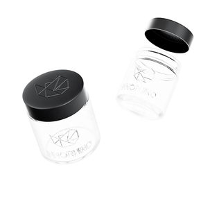 Bocal en verre à couvercle rond de sécurité de 90ml 3.04oz sur mesure pour les aliments et les soins de la peau Bouteilles en verre de haute qualité pour l'emballage - Product Image 5