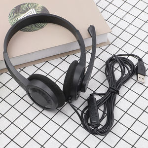 <span class=keywords><strong>Casque</strong></span> USB avec fil pour microphone, vente directe du fabricant, avec contrôle du volume, prise USB, son parfait, <span class=keywords><strong>casque</strong></span> pour l'école, le bureau et les jeux - Product Image 6