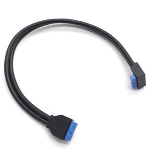 สาย20Pin IDC ตัวเมียมุมมองด้านขวา19พินสายต่อเมนบอร์ดทองแดงบริสุทธิ์สำหรับคอมพิวเตอร์ความเร็วสูงจากโรงงาน - Product Image 1