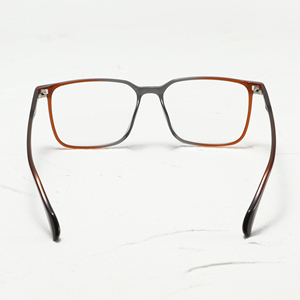 Monturas de gafas rectangulares de borde completo, color sólido, resina ligera para adultos, unisex, uso diario, corrección de la visión - Product Image 4