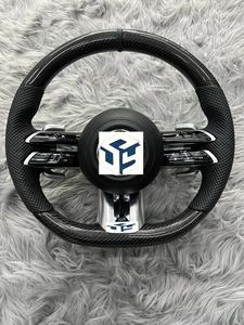Volante de cuero de fibra de carbono personalizado al por mayor para Benz <span class=keywords><strong>2022</strong></span> nuevo CLS GLE W213 W238 W205 W222 W463 W167 G63 Clase C C63 - Product Image 3