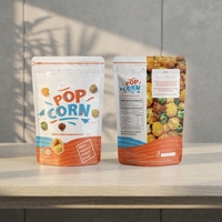 Sachets Doypack Personnalisés en Plastique Alimentaire Anti-humidité avec Fermeture Ziplock pour Emballage de Biscuits et Popcorn – Vente en Gros