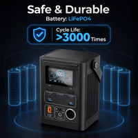 Mini station d'alimentation portable 240Wh, sortie maximale 300W, chargeur solaire LiFePO4 pour le camping, la maison et les situations d'urgence