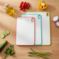 PP Snijdplank Set van 3 voor Fruit en Groenten, Keuken Gebruik, Dubbelzijdig, Voedselveilig, Anti-Schimmel, Antislip, Op Maat Gemaakt van Tarwe Stro