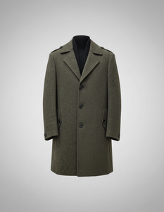 Manteau long en laine pour homme, style blazer - Product Image 1