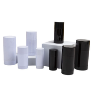 En stock – Marque privée – Contenant vide pour déodorant en stick rond de 15g, 30g, 50g, 75g – Tube de baume à lèvres en stick rotatif – Tube de déodorant en stick