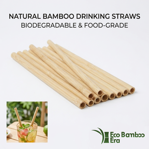 Pailles en bambou en gros – Pailles à boire jetables écologiques en bambou pour fêtes, cafés, hôtels – Certifiées FDA, LFGB, DGCCRF, FSC, ISO – Direct Usine - Product Image 1