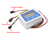 Compteur de débit de turbine à eau liquide DN40 avec écran LCD 5-150L/GAL Compteur de débit total Affichage du compteur 5V LCD-S2 OEM pour distributeur
