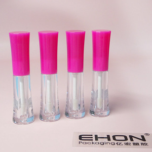 <b>Mini</b> 3.7ml Unique Pink Cap Transparent <b>Bottle</b> Streamline Empty Lip Gloss Tube Container Thick Wall Lipgloss Packaging <b>Bottle</b> - Product Image 5