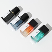Fancy Luxury Empty 30ml 50ml 100ml Square Shaped <strong>Glass</strong> Perfume Bottle With Crimp Spray <strong>Top</strong>