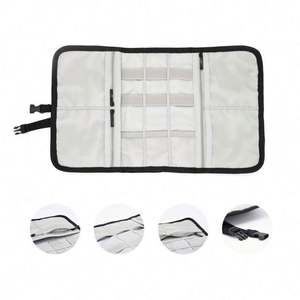 Échantillon gratuit, organiseur de câbles portable enroulable, sac pour accessoires électroniques d'ordinateur - Product Image 3