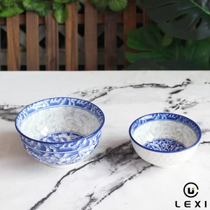 Bol en porcelaine rond LEXI durable de 5,5 pouces, motif floral bleu chinois, origine Guangdong, pour la maison, les restaurants et les hôtels - Product Image 2