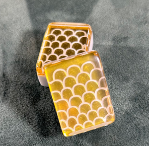 Jeu de tuiles de mahjong américain gravé et peint à la main en acrylique OEM à 3 ou 4 couches, toute couleur peut être personnalisée, jeu de société de table - Product Image 2